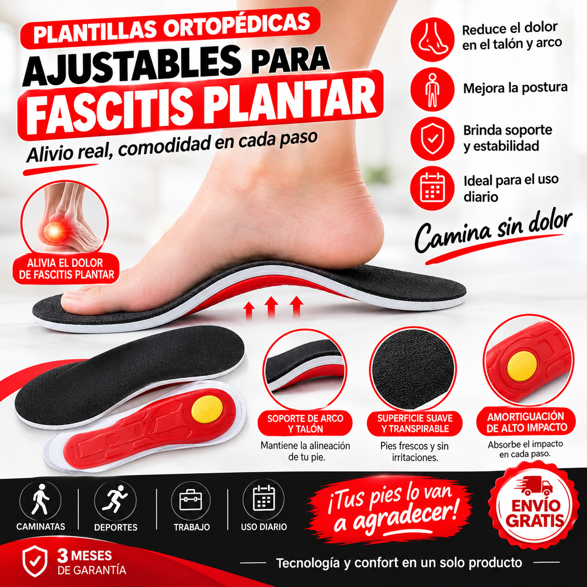 Arco Balance Pie Plano